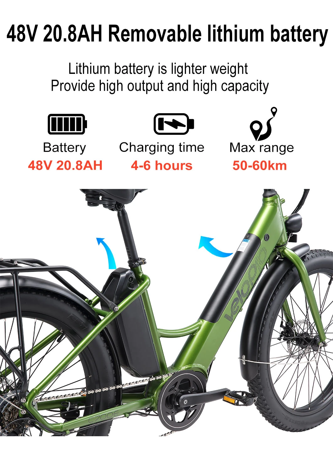 48V 500W Electric City Bike MID Drive Motor Cycling Electric Bicycle Powerful Ebike Fat Tire Electric Mountain Bike