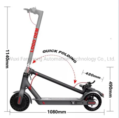 Patinete eléctrico plegable plegable para adultos con motor de 8,5 pulgadas y 250 W